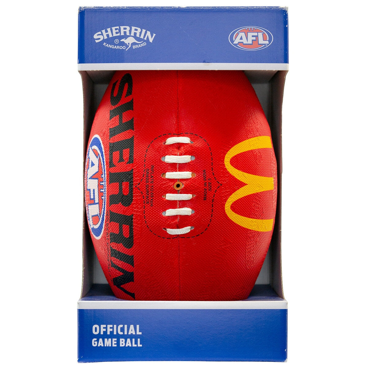 Sherrin AFL Replica All Surface Football Size 5 Red - SuperSaverAU - view 2