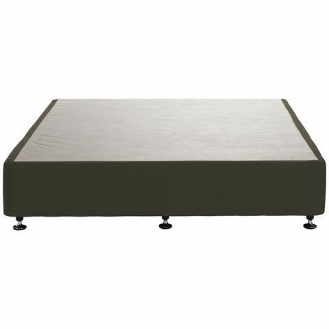 A.H. Beard Domino Designer Queen Bed Base - Brown, 4-Inch Glide, Australian Made - FODEB1BQUE