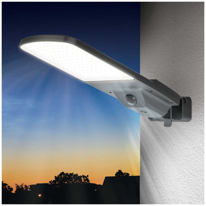 Sol-R-Brite Solar Street Light | Motion Activated, 5000 Lumens, Metal Construction, Solar Rechargeable