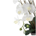 CGH 1.2M White Artificial Phalaenopsis Orchid Arrangement in Modern Planter - SuperSaverAU - view 3