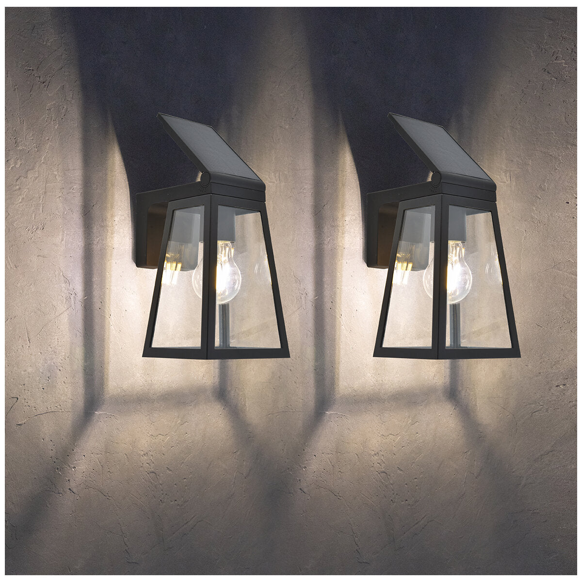 Lutec Solar LED Coach Light 2 Pack 6990905012