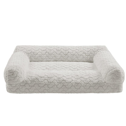Kirkland Signature High Back Pet Sofa Ivory - Plush Comfort for Small Pets