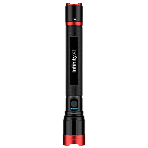 Infinity X1 5000 Lumen Dual Power Focusing Flashlight with USB Ports, Rechargeable Battery, Twist-to-Focus Beam, Aircraft Grade Aluminium Body - SuperSaverAU - view 2