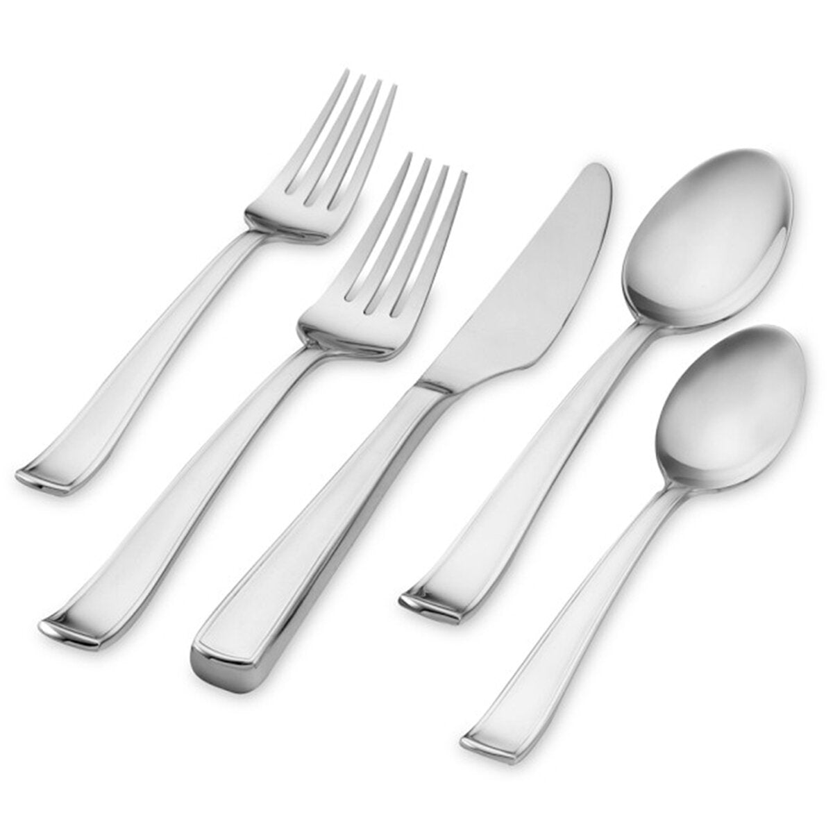 Gourmet Settings Monaco Stainless Steel Cutlery Set - 20 Piece, Mirror Finish, Ergonomic Design