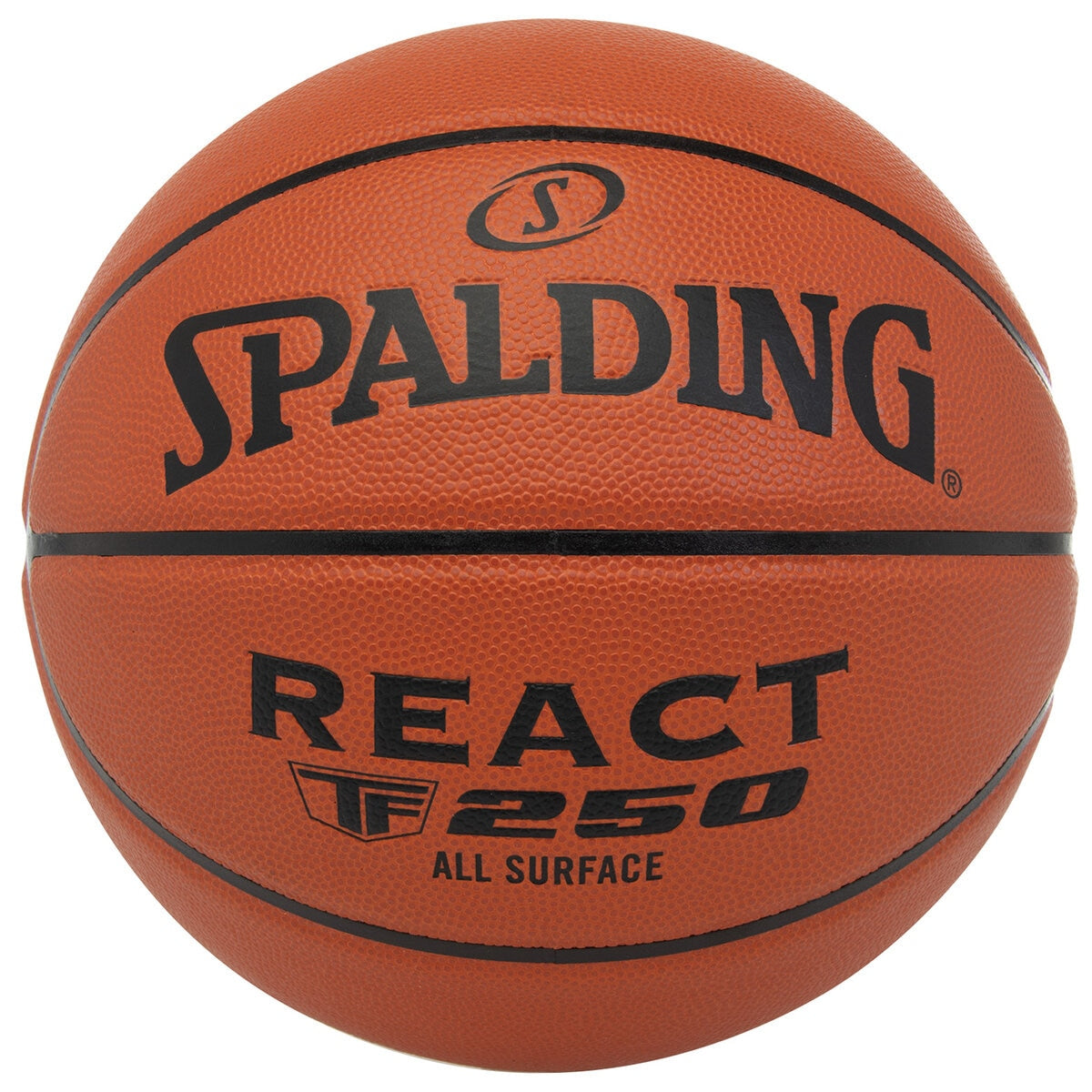 Spalding React TF-250 Basketball | Official Size 7 | Advanced Grip & Control