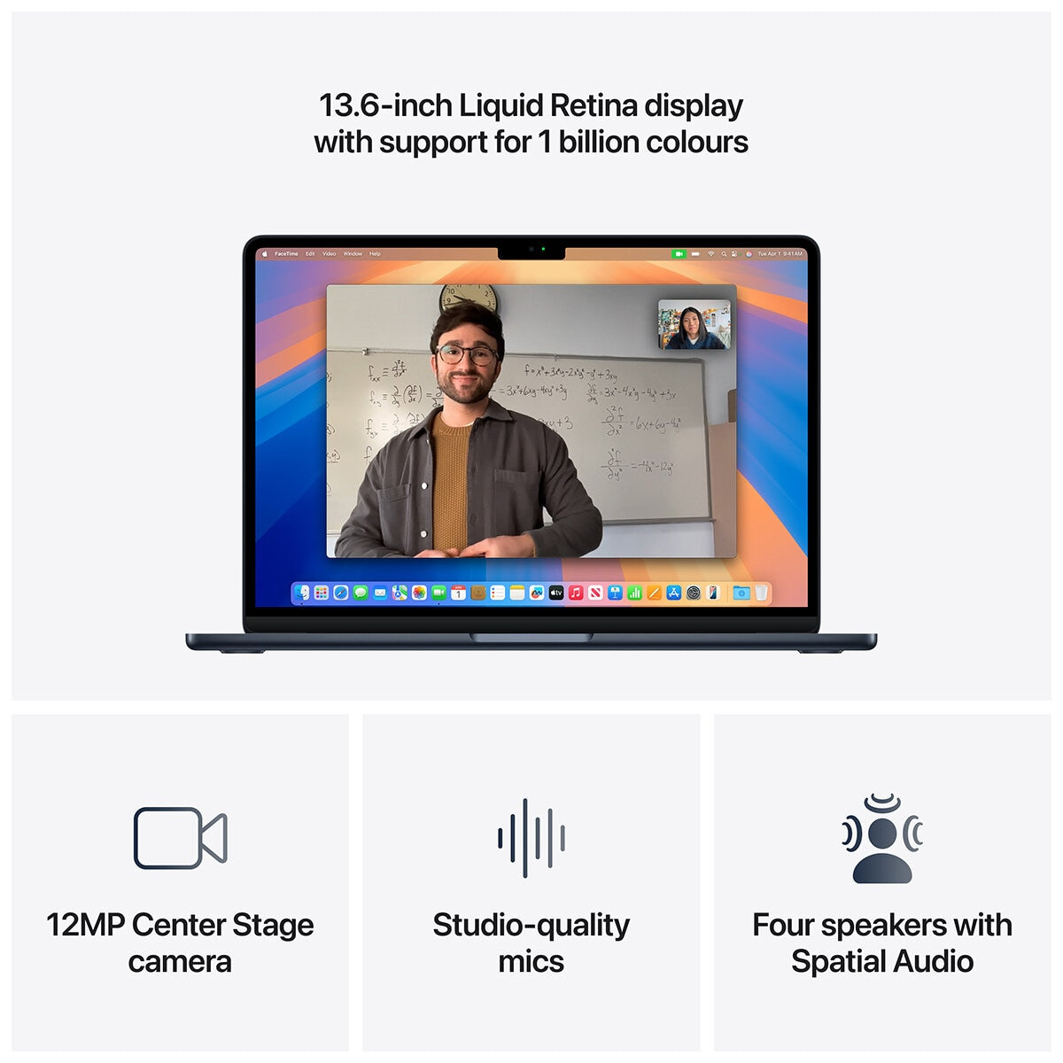 Apple MacBook Air 13 Inch M4 Chip 10 Core CPU 10 Core GPU 16GB 512GB SSD Sky Blue Liquid Retina Display 18H Battery Life Thunderbolt 4 Ports MagSafe Charging Port Headphone Jack Wi-Fi 6E Bluetooth 5.3