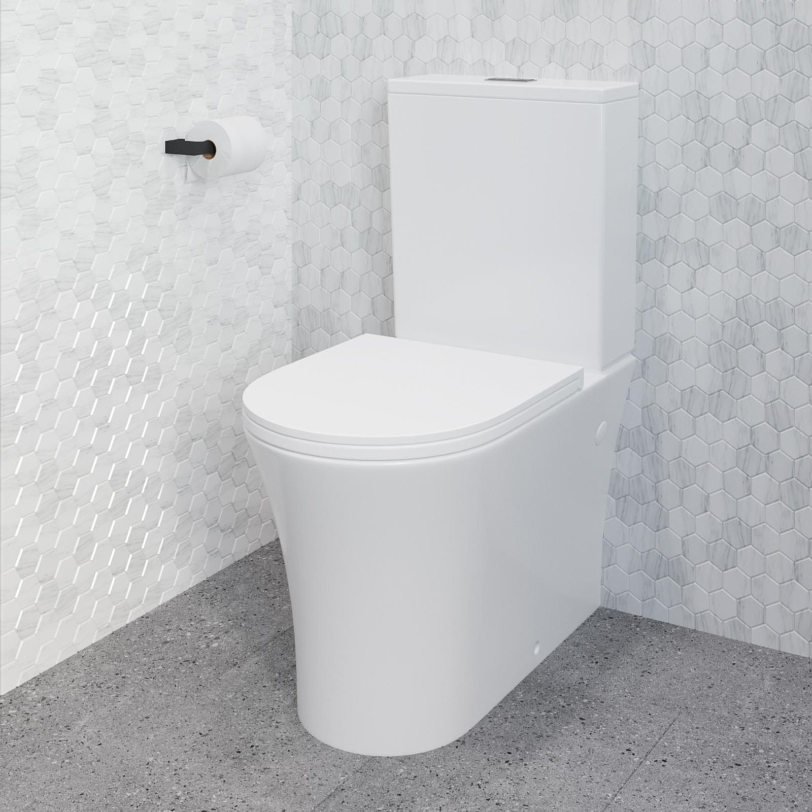Mondella Rumba 155mm Matte Black Toilet Roll Holder - Metal, Wall Mount