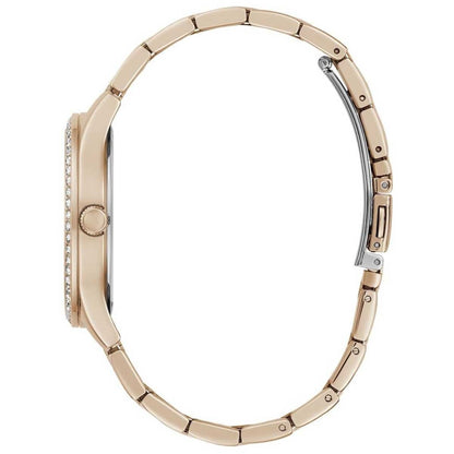 GUESS Lady Idol Rose Gold Tone Women's Watch GW0605L3 with Zircon Stones, Stainless Steel Bracelet, and 2-Year Warranty