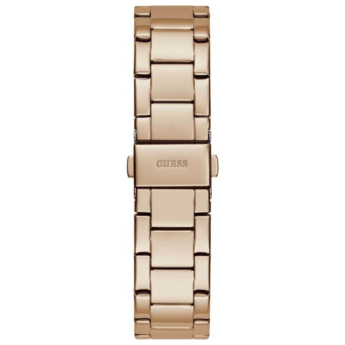 GUESS Lady Idol Rose Gold Tone Women's Watch GW0605L3 with Zircon Stones, Stainless Steel Bracelet, and 2-Year Warranty