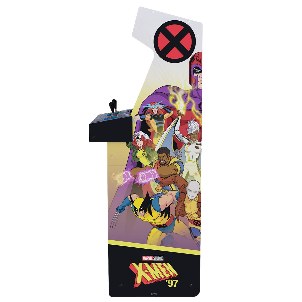 Arcade1Up Marvel Vs Capcom 2 X-Men '97 Edition Deluxe Arcade Machine | Online Multiplayer, Light Up Marquee, 8 Games, 17" Color Monitor