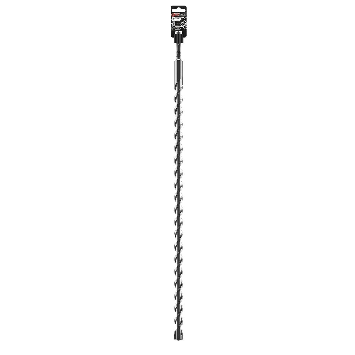 Full Boar 4 Cut Tip Drill Bit - 18mm x 600mm - Carbide - Concrete, Brick - SuperSaverAU - view 1