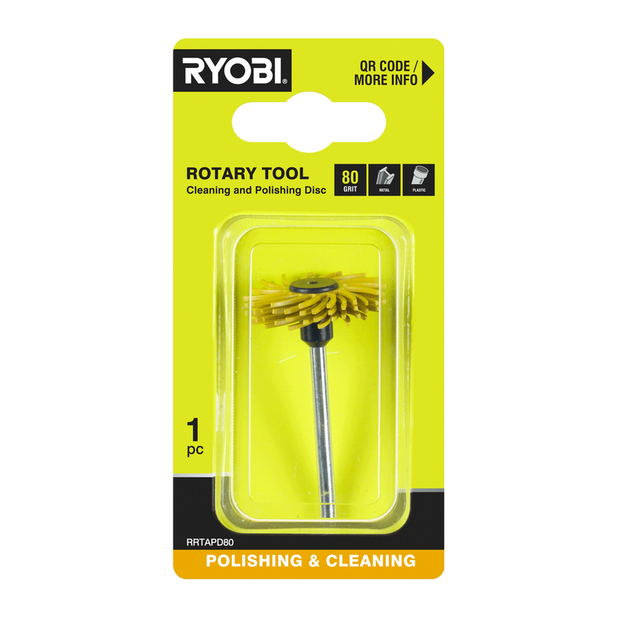 Ryobi Rotary Tool Cleaning and Polishing Disc - 80 Grit - 38mm - Rust Removal - SuperSaverAU - view 1
