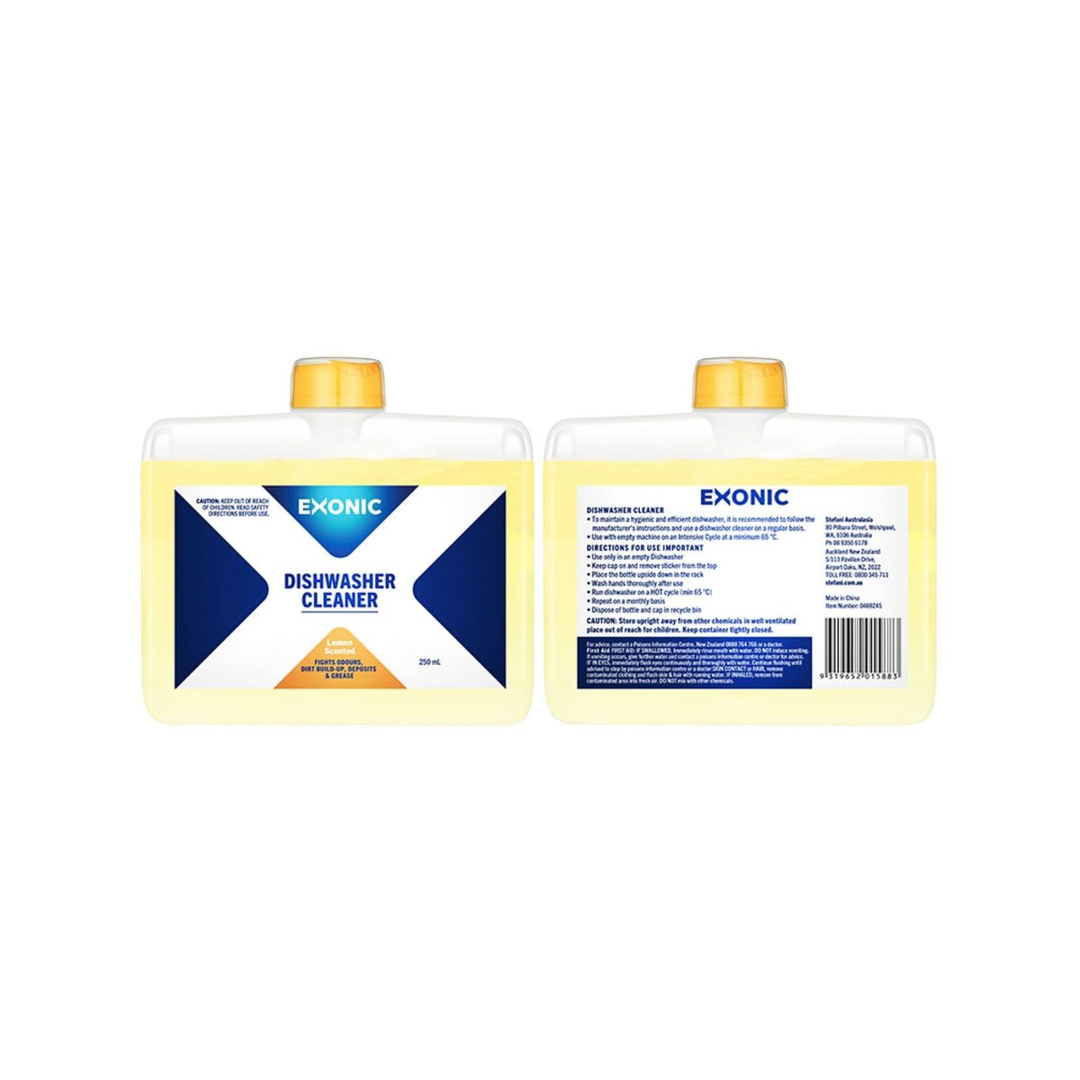 Exonic Dishwasher Cleaner - 250ml - Removes Limescale & Odours - Yellow - SuperSaverAU - view 3