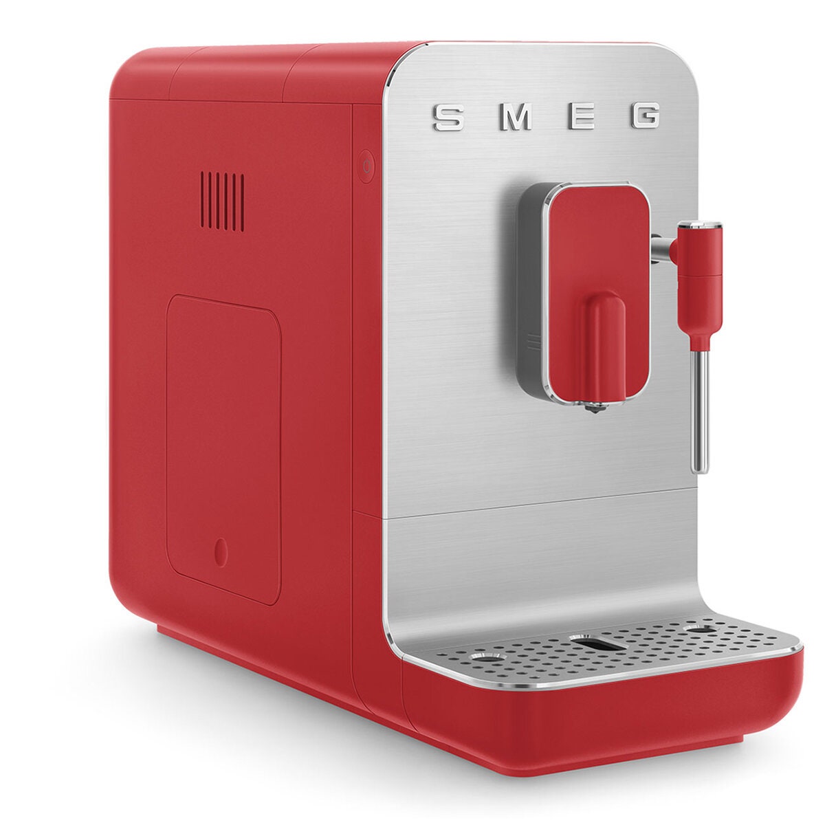 Smeg 50's Style Automatic Coffee Machine - Hot Water and Steam Dispenser, Red - BCC02RDMAU