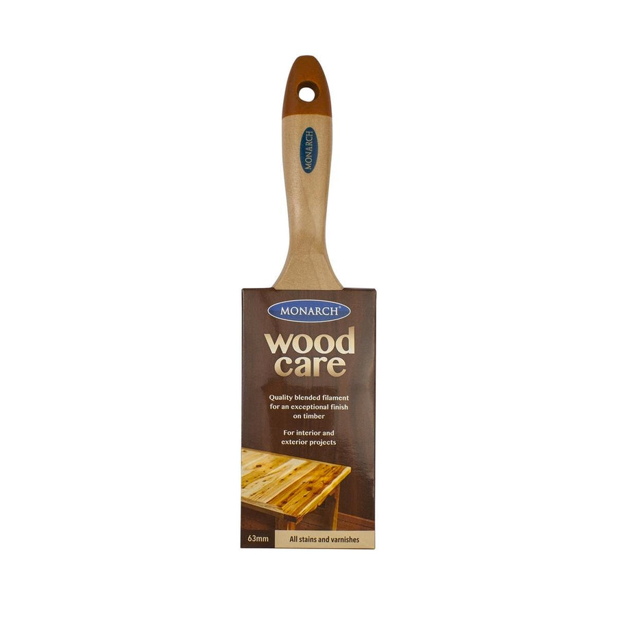 Monarch Woodcare Paint Brush - 50mm - Hog Bristle/Synthetic - No Brush Marks - SuperSaverAU - view 1