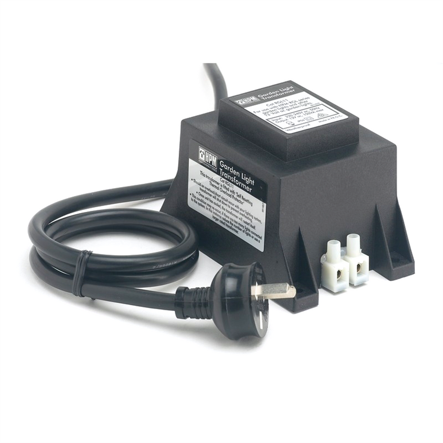 HPM 12V Garden Light Transformer 150W Plastic IP56 Overload Protection - SuperSaverAU - view 1