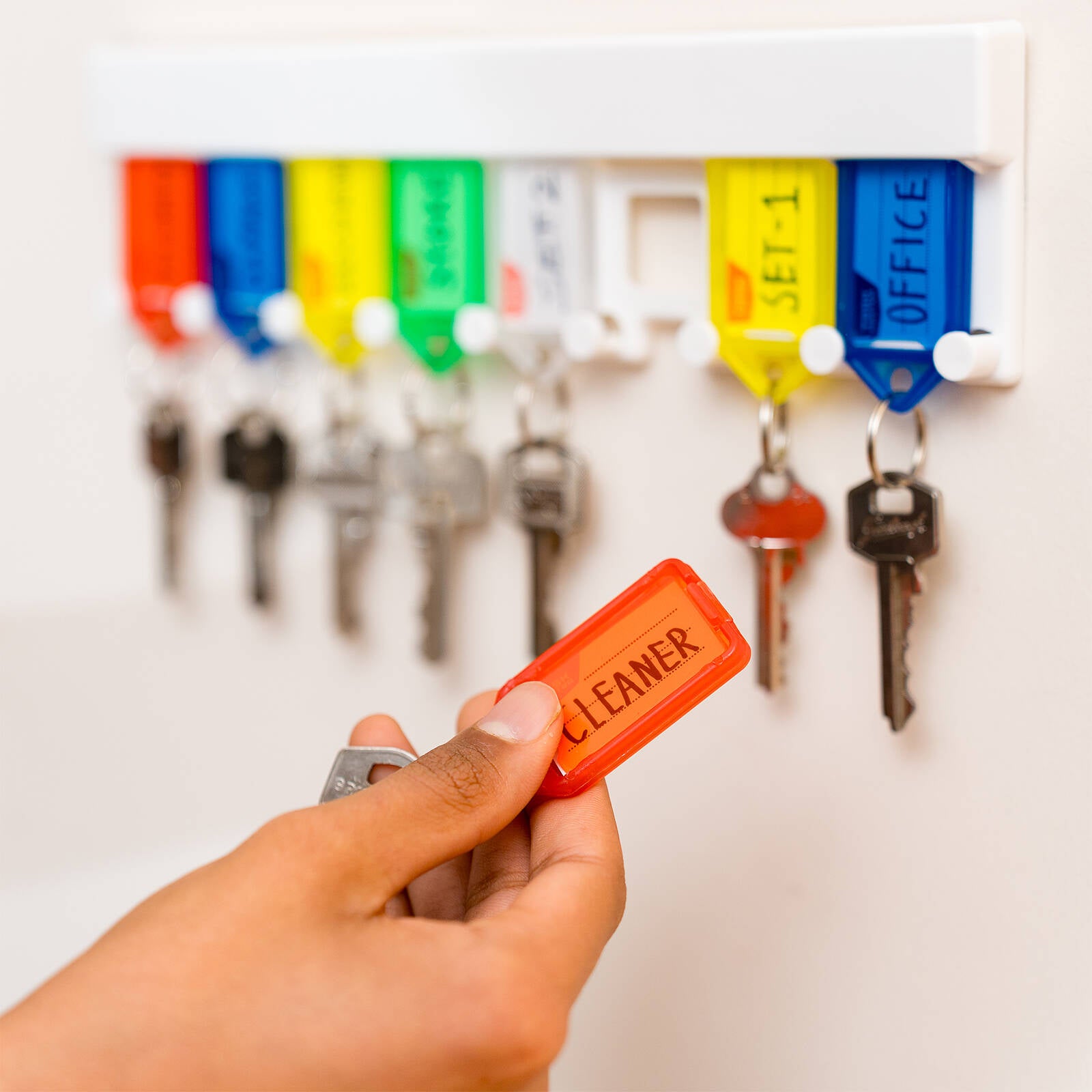 Taskmaster Key Tag with Key Ring, 56 x 29 x 6mm