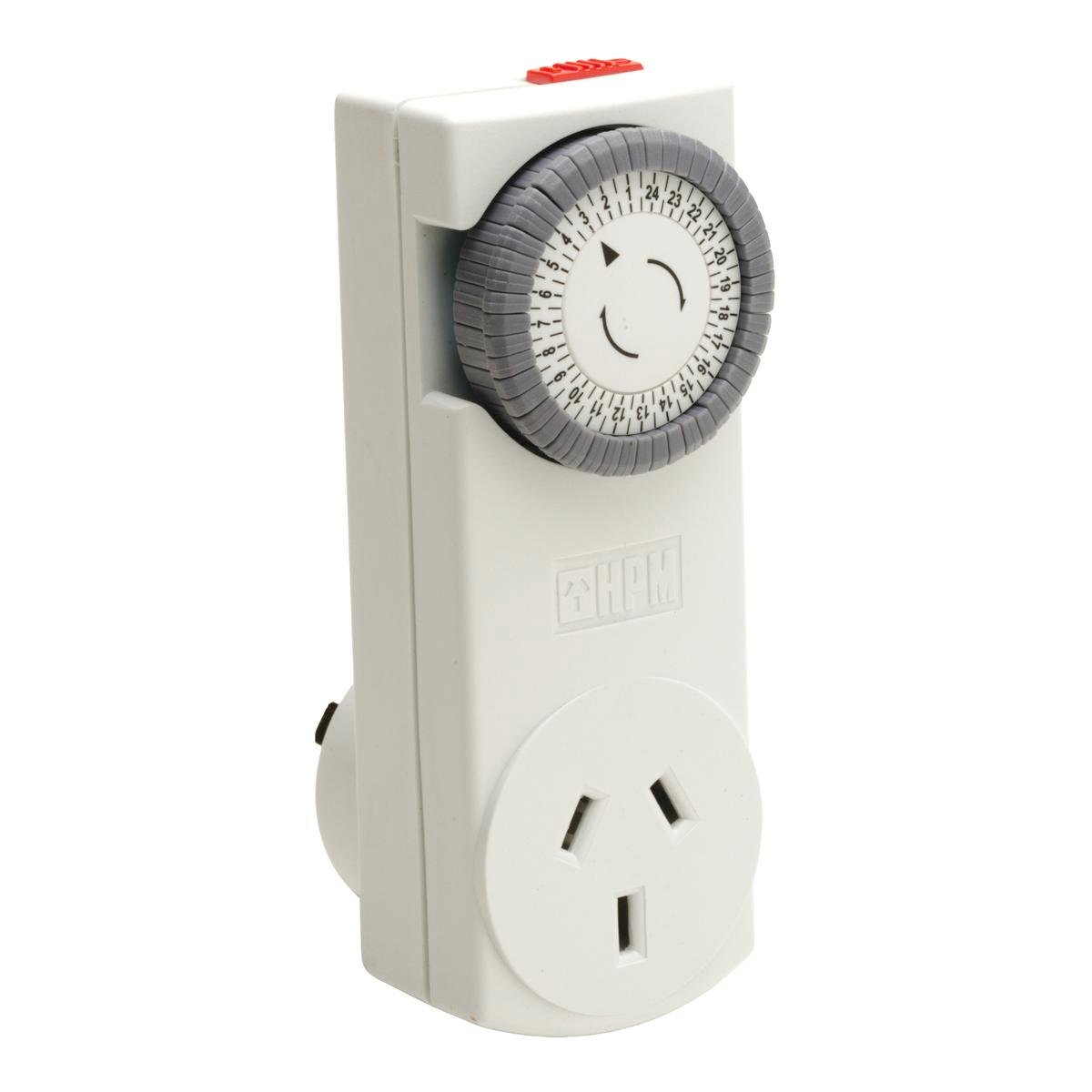 HPM Slimline 24hr Analogue Timer - 10A Plastic - Energy Efficient - SuperSaverAU - view 1