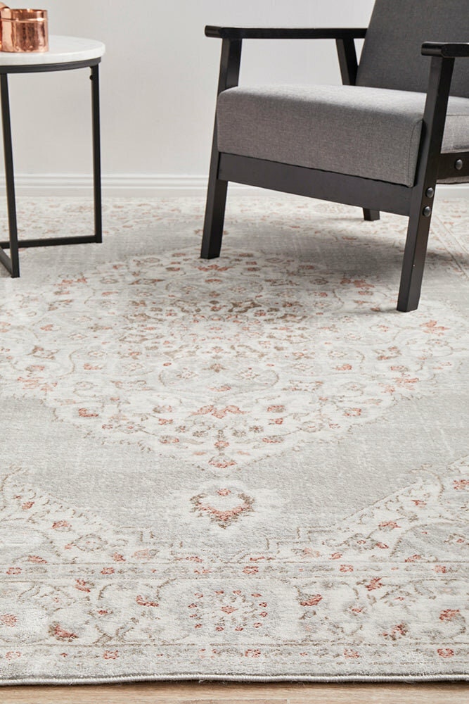 Rug Culture Emotion Large Rug 290x200cm - Multi-coloured Power Loomed Polyester - Jute Weft - EMO77ROSE290X200