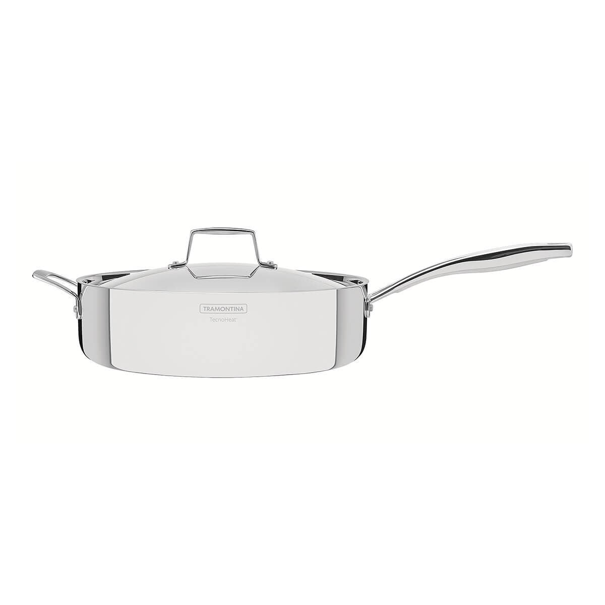 Tramontina Grano 30cm 5.6L Stainless Steel Saute Pan - Tri-Ply Clad - Induction Compatible - 62140300