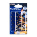 Arlec 16mm Black Magnetic Metal Gutter Hooks 10 Pack
