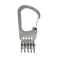 Nite Ize Slide Lock S-Biner KeyRack, 110 x 52mm, Stainless Steel with 5 MicroLocks