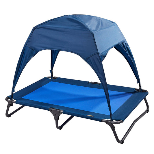 Canine Canyon Pet Canopy Cot 99cm - Shade & Stability for Indoor/Outdoor Use