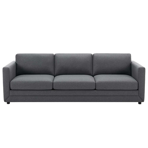 Fresh Industries 3 Seater Fabric Sofa with Loose Seat & Back Cushions, 150 kg Capacity per Seat - SuperSaverAU - view 2