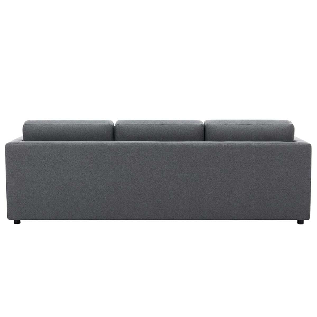 Fresh Industries 3 Seater Fabric Sofa with Loose Seat & Back Cushions, 150 kg Capacity per Seat