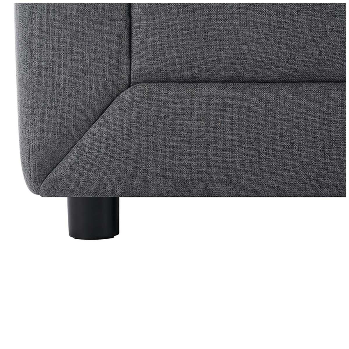 Fresh Industries 3 Seater Fabric Sofa with Loose Seat & Back Cushions, 150 kg Capacity per Seat