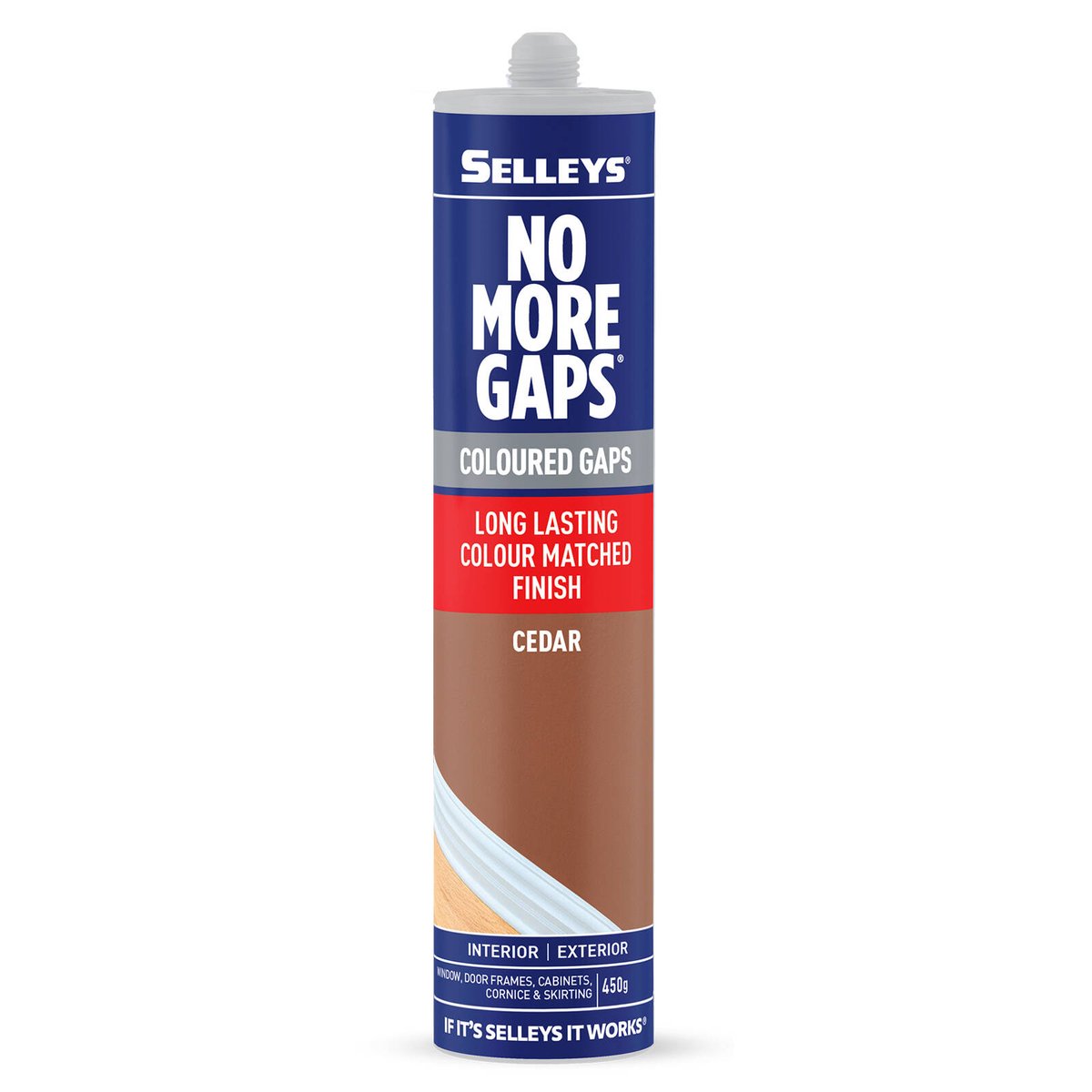 Selleys 450g Cedar Interior No More Gaps - Flexible Gap Filler 25mm - SuperSaverAU - view 1