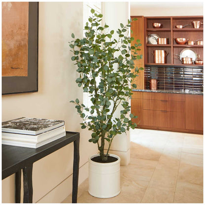 CGH Artificial Eucalyptus Tree 1.9M - Lifelike Faux Plant with Artisan Planter for Home or Office