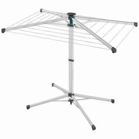 Leifheit Lino Pop-Up Standing Air Dryer - 14m Drying Space, One-Handed Operation, Silver - L82500