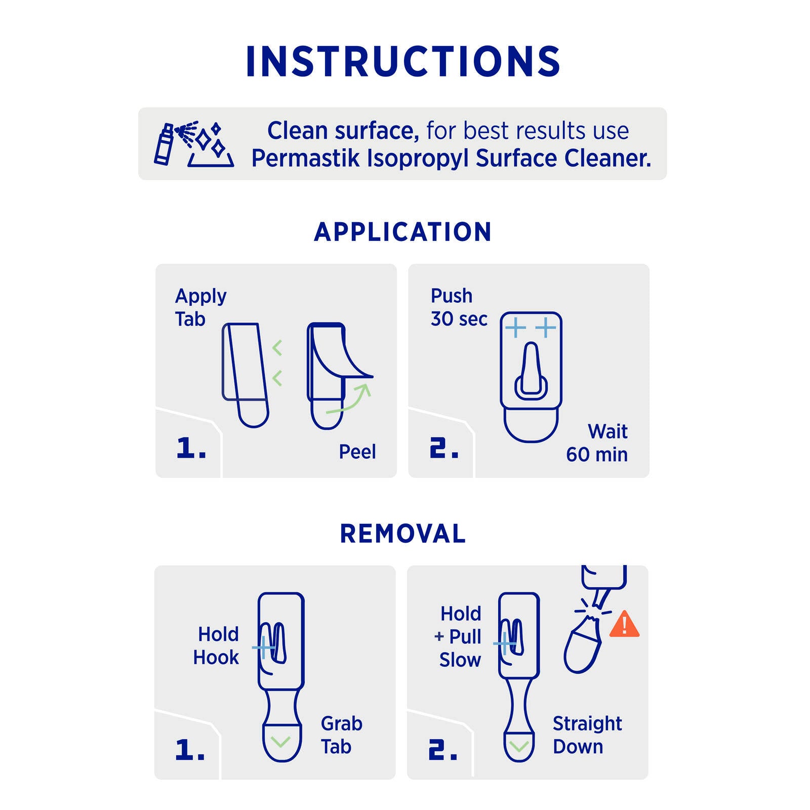 Permastik Clear Humidity Resistant Plastic Mini Clips - 12 Pack