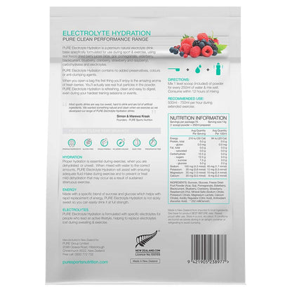 PURE Sports Nutrition Electrolyte Hydration Superfruits 1kg