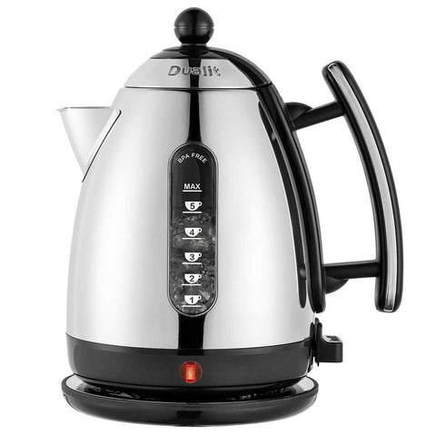 Dualit Lite Jug Kettle DU72040 Black 1.5L Rapid Boil BPA-Free Windows & Spout - SuperSaverAU - view 1