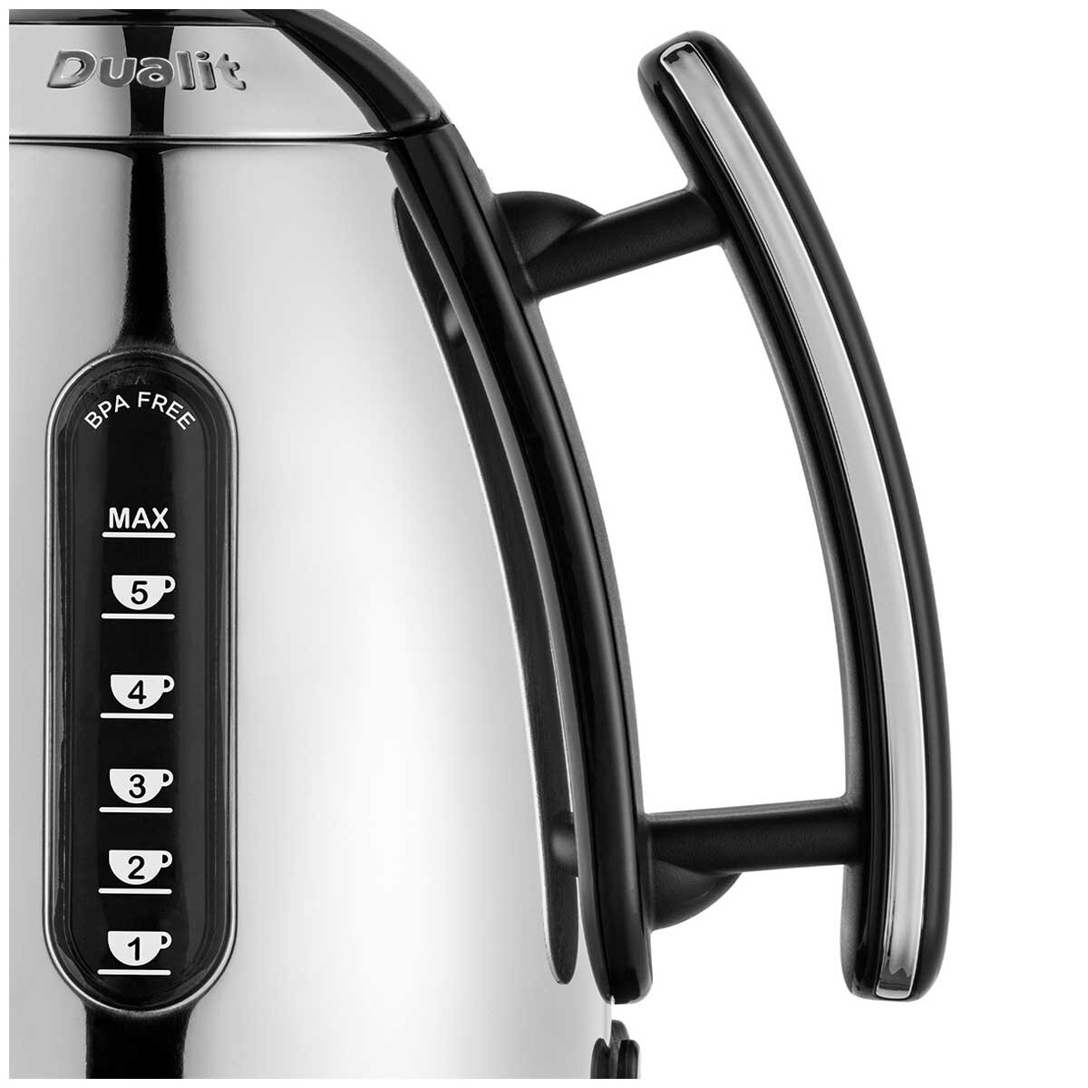 Dualit Lite Jug Kettle DU72040 Black 1.5L Rapid Boil BPA-Free Windows & Spout - SuperSaverAU - view 5