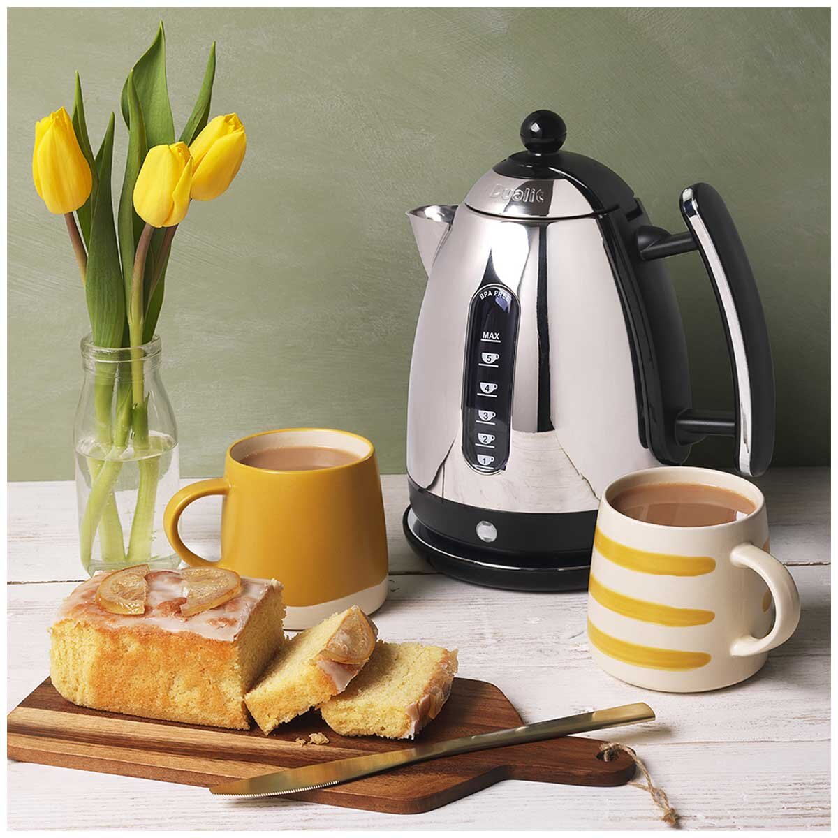 Dualit Lite Jug Kettle DU72040 Black 1.5L Rapid Boil BPA-Free Windows & Spout - SuperSaverAU - view 8