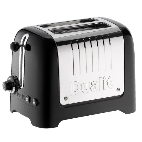 Dualit 2 Slot Lite Toaster DU26208 Black | High Wattage, Extra Wide Slots, Perfect Toast Technology, Bagel & Defrost Functions - SuperSaverAU - view 2