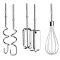 Dualit Hand Mixer 400W DU89360 Powerful 4-Speed Kitchen Tool with Flat Beaters, Dough Hooks, and Balloon Whisk - SuperSaverAU - view 5