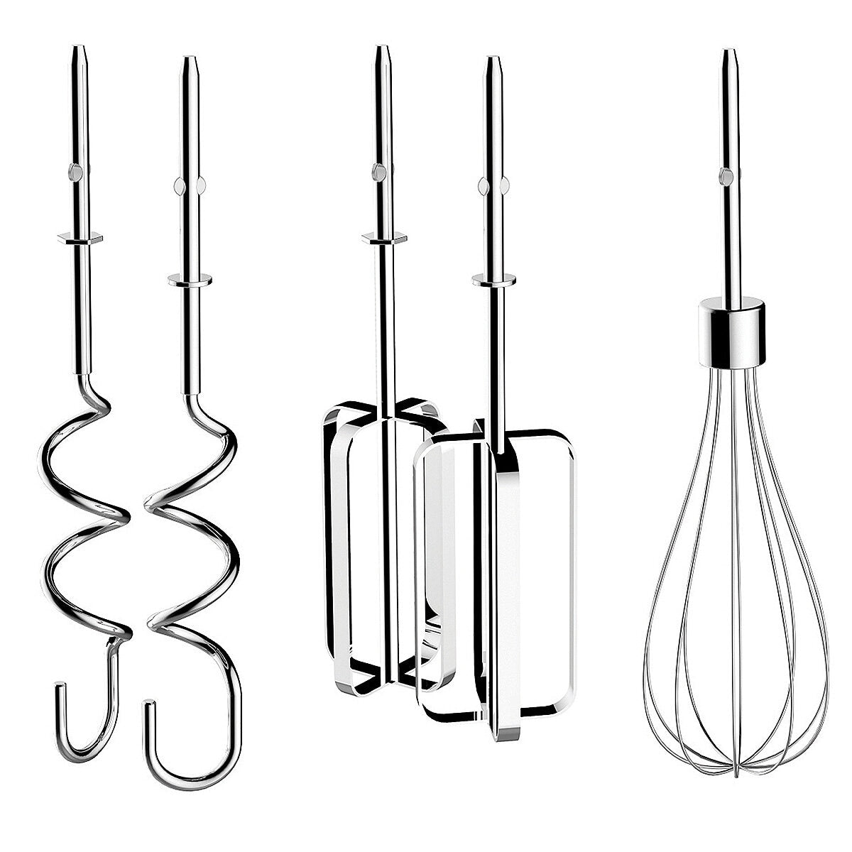 Dualit Hand Mixer 400W DU89360 Powerful 4-Speed Kitchen Tool with Flat Beaters, Dough Hooks, and Balloon Whisk - SuperSaverAU - view 5