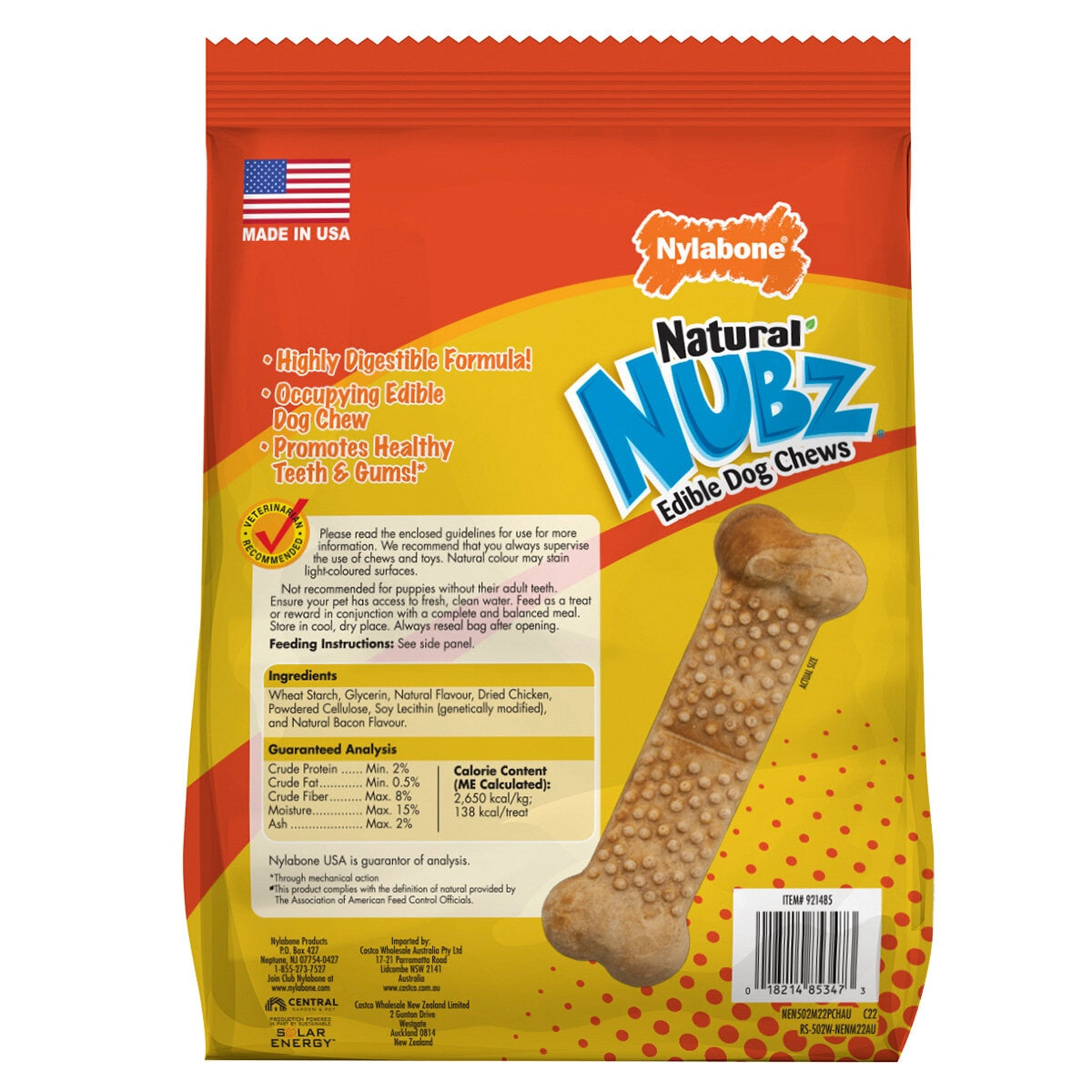 Nylabone Nubz Dog Chews 2 x 1.2kg - SuperSaverAU - view 3