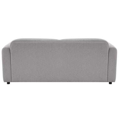 Fresh Industries 2.5 Seater Fabric Sofa with Removable Seat Cushions & Attached Back Cushion
