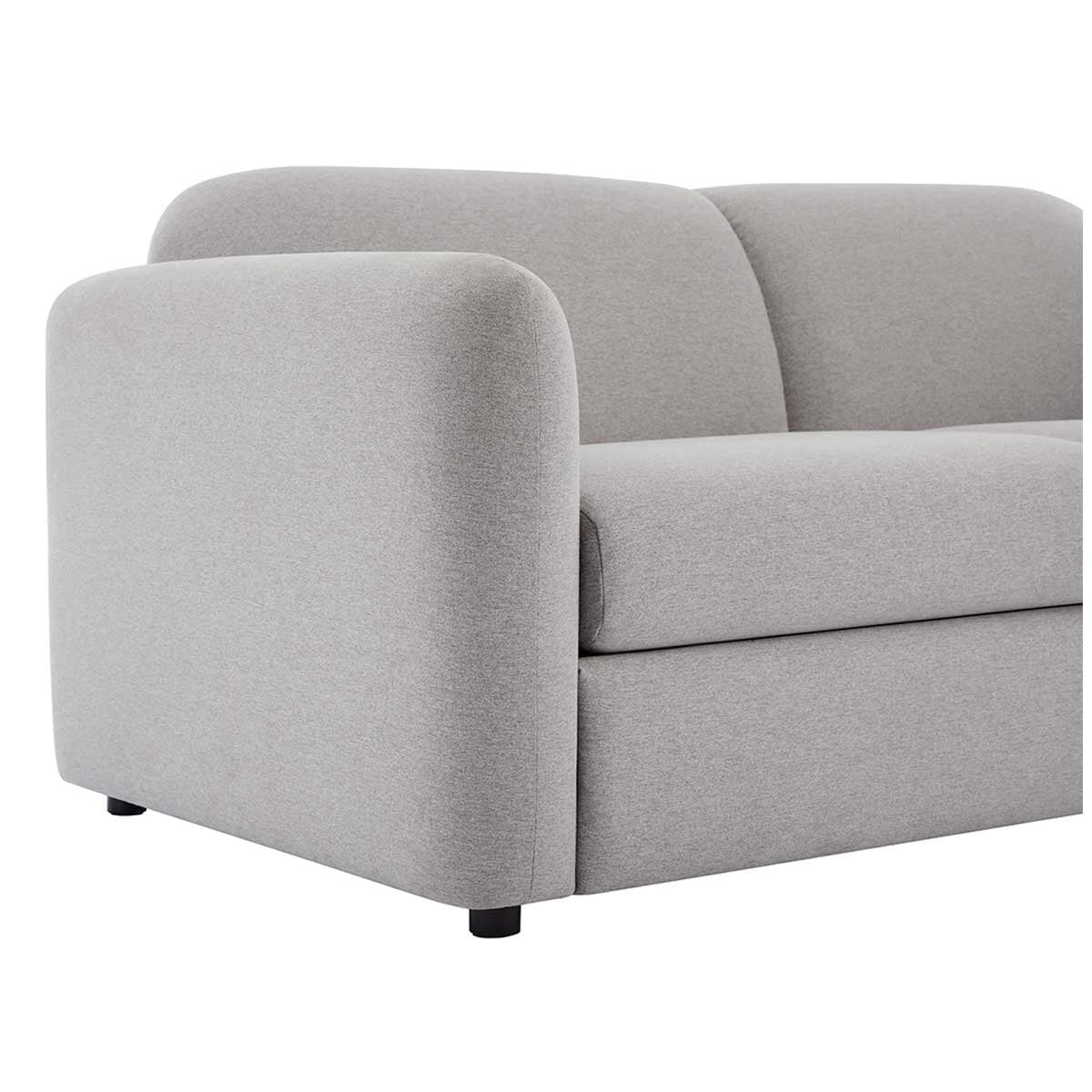 Fresh Industries 2.5 Seater Fabric Sofa with Removable Seat Cushions & Attached Back Cushion