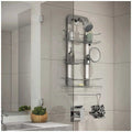 Artika Trent Hanging Shower Caddy Light Grey, 135x730x462mm, Adjustable Baskets, Mirror - SuperSaverAU - view 5
