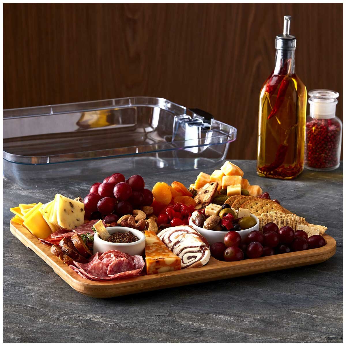 Sabatier Bamboo Tray With Lid