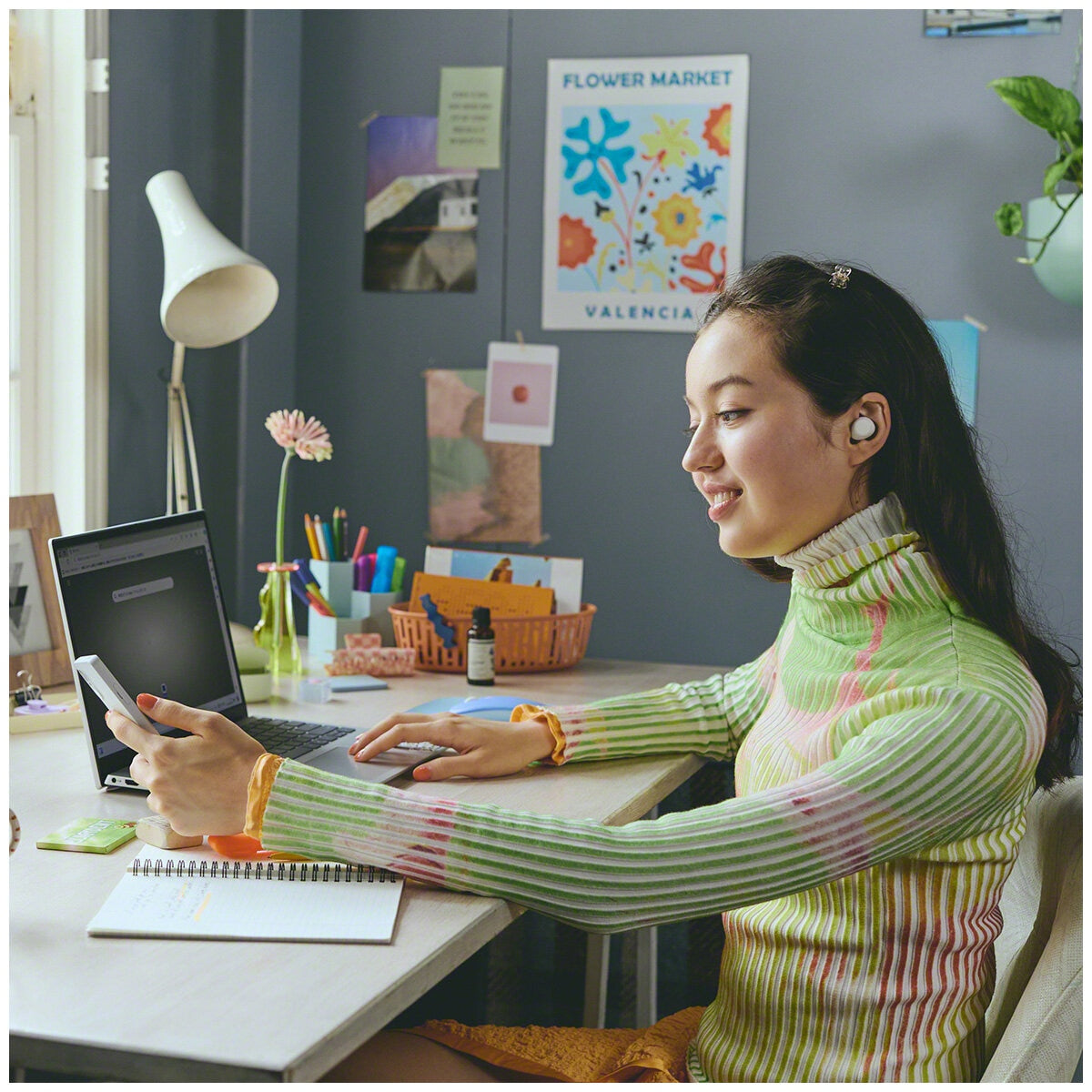 Sony Ultra Compact True Wireless Earbuds White WFC510W