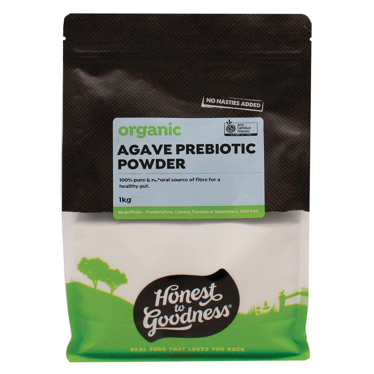Honest to Goodness Agave Prebiotic Powder 1kg - Organic Low GI Sweetener Alternative, Prebiotic Fiber, GMO-Free