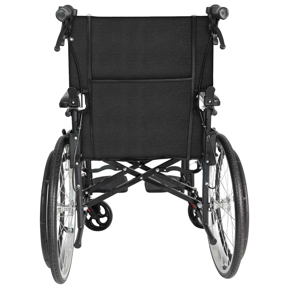 Altus Lightweight Folding Self Propelled Wheelchair 20 Inch Wheel Black - SuperSaverAU - view 5
