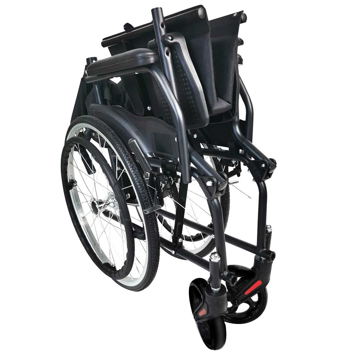Altus Lightweight Folding Self Propelled Wheelchair 20 Inch Wheel Black - SuperSaverAU - view 6